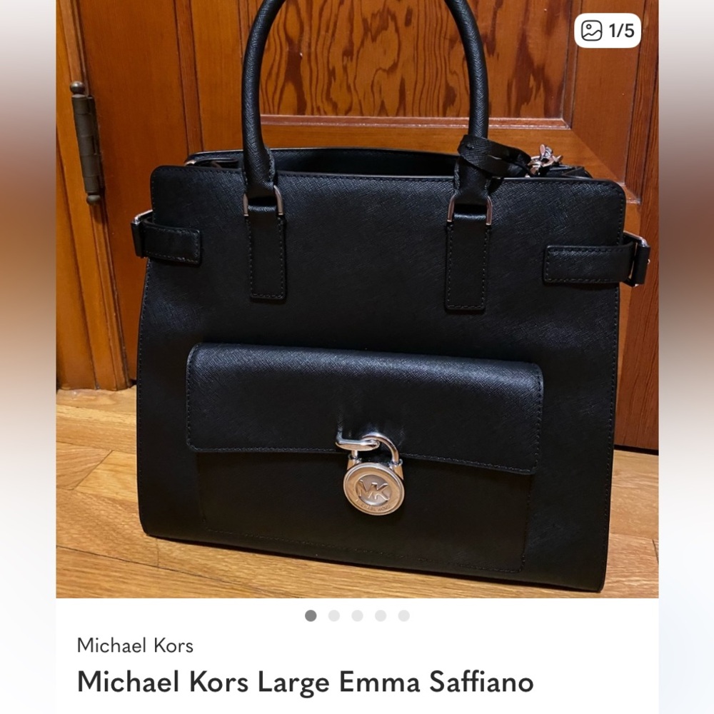 Michael Kors Black Saffiano Briefcase